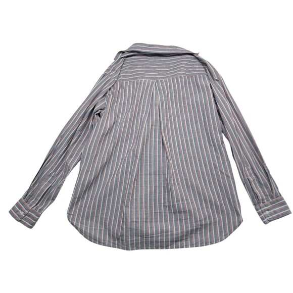 Grayson Frank & Eileen Hero Long Sleeve Button Top Striped Gray Women's 2 Small‎ - Picture 3 of 10